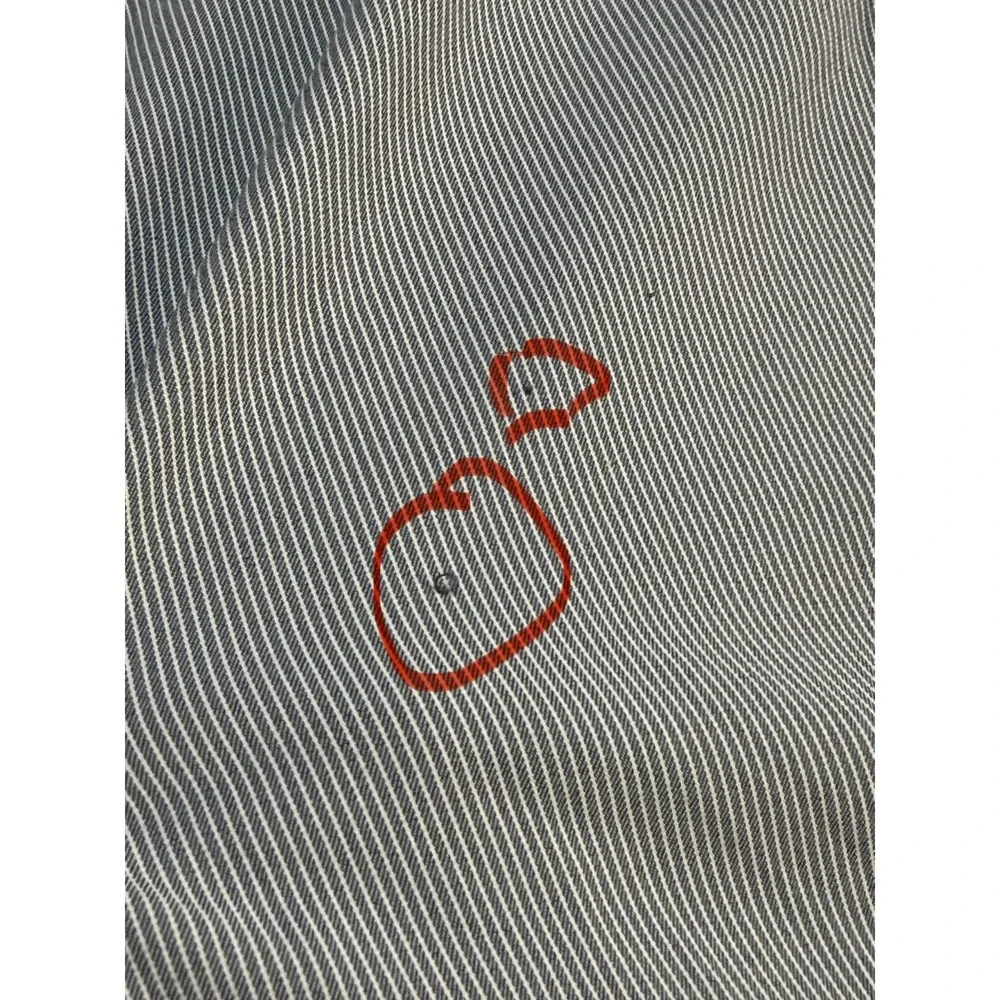 PONCHO Men Long Sleeve Performance Nylon  The Gray Ghost Button Up Stretch - Med - Picture 11 of 11